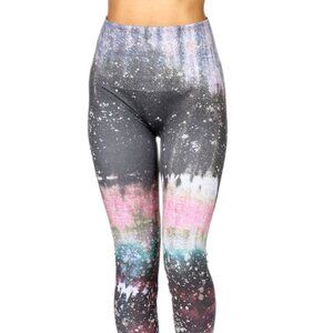 M. Rena Tie Dye Print Tummy Control Leggings. One Size